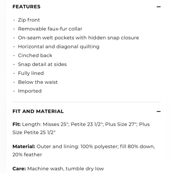 Talbots Black Label "The Puffer" vest, navy, size XS, new with tags - Picture 15 of 16